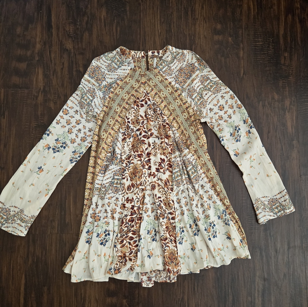 FREE PEOPLE Flowy Silky Top